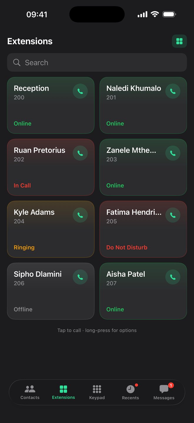 The same directory as a grid of tiles